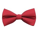 Vera Nuka Men's Solid Pre-tied Formal Tuxedo Bow tie