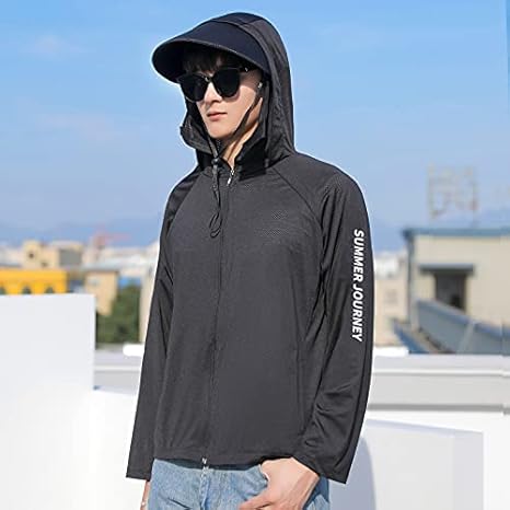 Amazon Co Jp 夏のアイスシルクの日焼け止めの服男性21の新しいuv薄いバージョンの通気性の日焼け止め服屋外釣り出口潮 2xl 9 スポーツ アウトドア