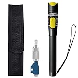 Visual Fault Locator - 100KM Ultra-High-Power VFL Fiber Optic Tester Kit with FC/LC/SC/ST Compatibility - Single Mode 9/125μm for Industrial & Telecom Backbone Networks