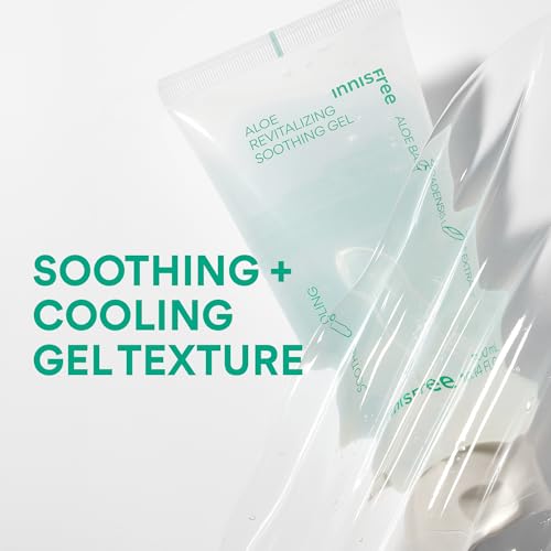 Image of Innisfree Aloe Vera Revital Soothing Multipurpose Gel with Jeju Aloe Vera Extract 300ml For Face, Body & Hair |Glowing & Soothing Skin |All Skin Types