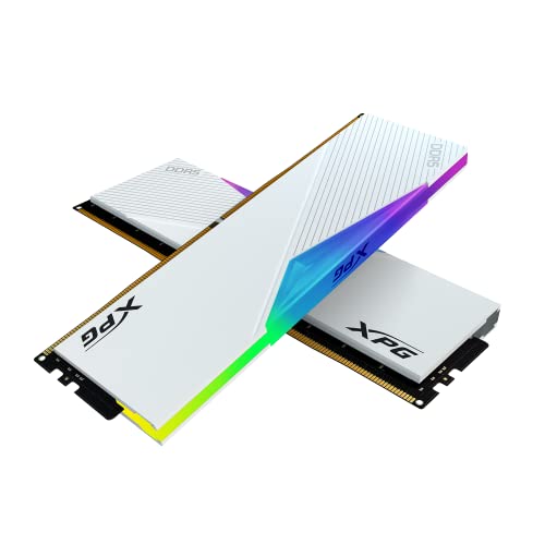 Image of XPG Lancer RGB DDR5 6000MHz 32GB (2x16GB) CL30 UDIMM 288-Pins Desktop SDRAM DDR5 Dual Channel RAM Kit White Heatsink (AX5U6000C3016G-DCLARWH)