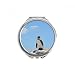 Penguin Ocean Antarctic Science Nature Picture Hand Compact Mirror Round Portable Pocket Glass