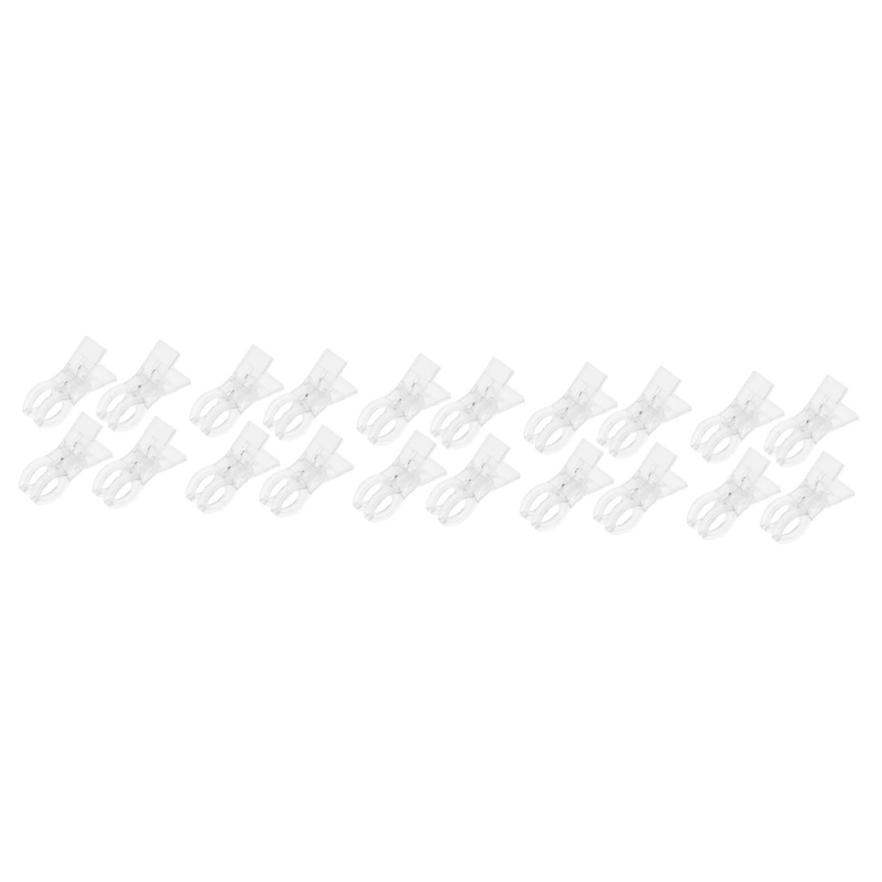 POPETPOP 20pièces Clips De Séchage pour Serviettes De Plage Pinces Anti-Vent pour Linge Draps Et Vêtements Transparentes Légères Et Résistantes Parfaites pour Balcon Piscine