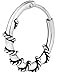Sterling Silver Hypoallergenic 7/16" Braided Design Cartilage Hoop Earring (Sold Individually)
