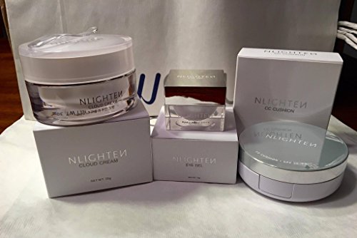 NWORLD NLIGHTEN 3 PC SET CLOUD CREAM, CC CUSHION & EYE GEL