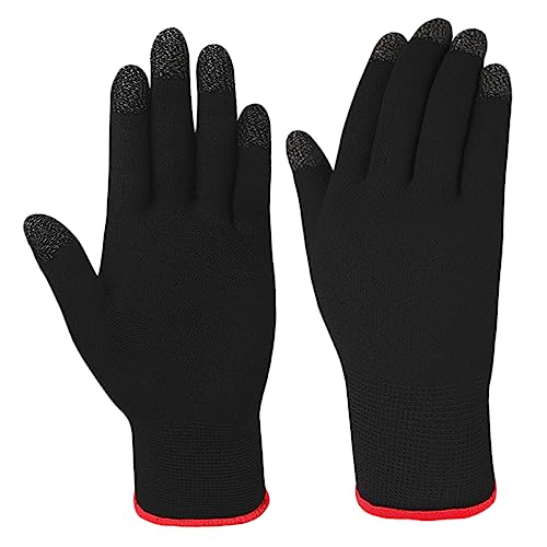 LIFKOME 1pair Unisex Thick Gloves Elastic Warm Mittens for Men Women Soft Nano Material Breathable for Texting Outdoor Activities