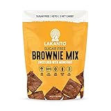 Lakanto Sugar Free Brownie Mix - Sweetened with Monk Fruit Sweetener, Keto Diet Friendly, Delicious Dutched Cocoa, High in Fiber, 3g Net Carbs, Gluten Free, Easy to Make Dessert (Pack of 1)