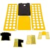 ValueHall Planche à Plier Les Vêtements – Organisateur T-shirts Chemises Pantalons, Pliage Rapide 3 Étapes, Plastique PP Gris