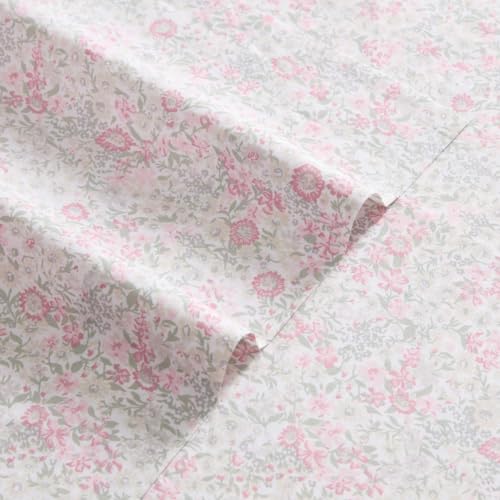 Image of Laura Ashley - Cotton Queen Sheet Set with Pillowcases, Deep Pocket