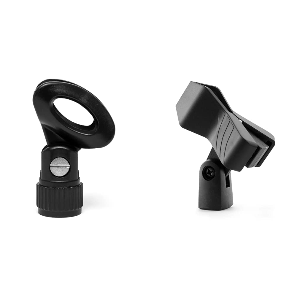 Clip Microfono Tiger MCA88-BK - Con Filettatura 5/8 E Adattatore 3/8, Nero - Foto 2