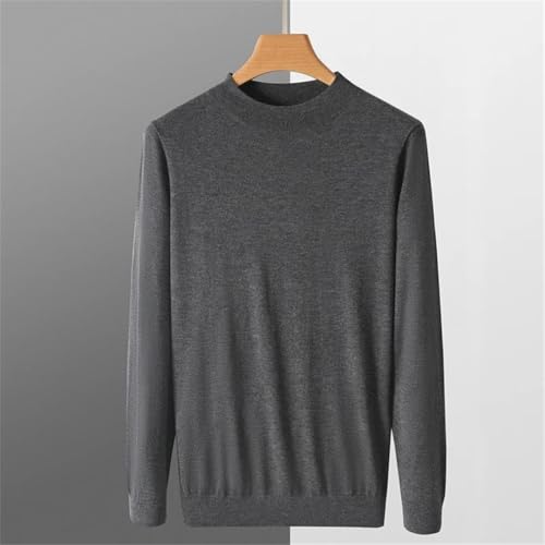 Men Casual Imitation Merino Wool Sweater Men's Spring Autumn Thin Knit Solid Color Pullover Soft Top2