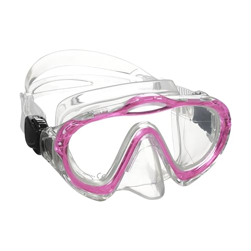 Mares Junior Sharky Máscara - Máscara de Buceo de Lente Único con Visión Clara y Ajustable de Silicona para Niños miniatura 1