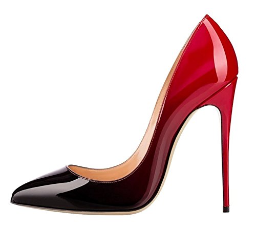 EDEFS Damen High Heel Klassische Abendschuhe Pumps Schwarz Größe EU38
