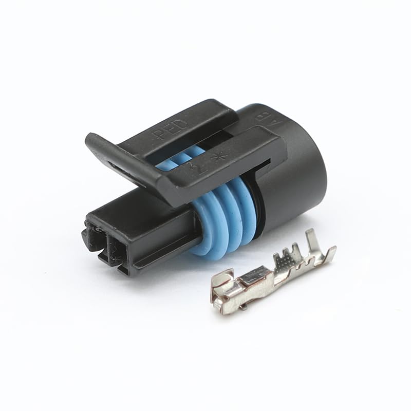 2Pin 12162193 Waterproof Automotive Connectors Housing 1.5mm Sensor Cable Harness Connector Additional Terminal KLOOKY