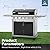 MFSTUDIO 7 Burner BBQ Gas Propane Grill with Searing Side Burner, Porcelain-Enameled Cast Iron Grates and Dual-Side Griddle Combo for Outdoor Barbecue Cooking