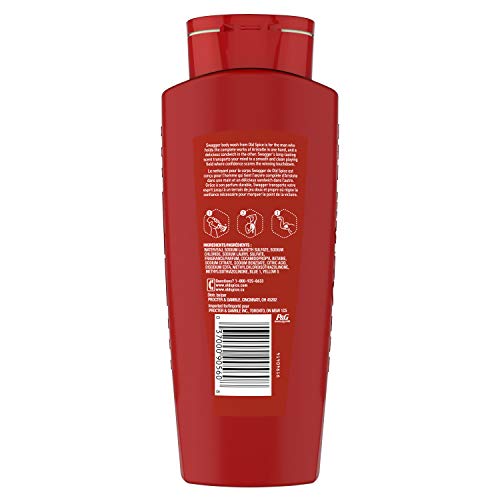 Old Spice Body Wash for Men, Swagger Scent of Confidence, 21 Fl Oz (Pack Of 4)