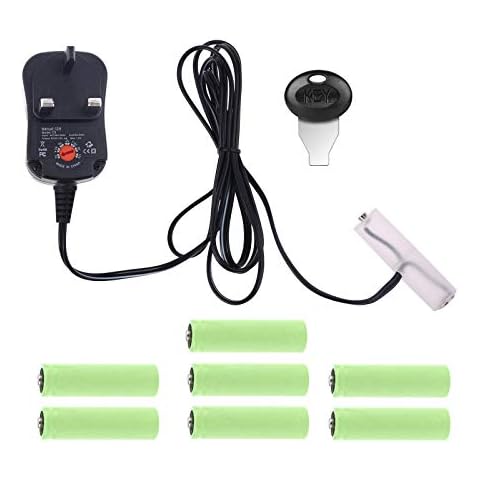 OterkinDENGHENG AA Battery Eliminator UK Power Supply Adjustable Voltage 3V 4.5V 6V 9V 12V Adapter Can Replace 2AA To 8AA Batteries Cover