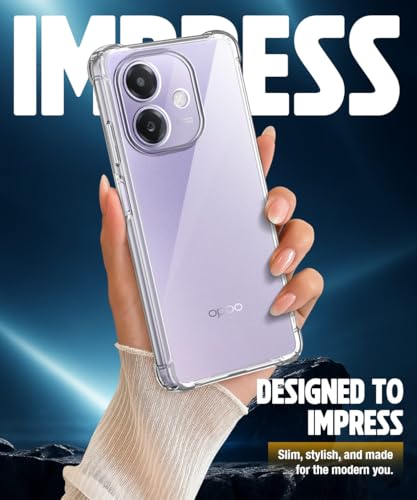 Image of WOW IMAGINE Clear Back Cover Case for Oppo A3x 5G | A3x 4G | A3 5G | Shockproof Soft TPU Case | Cushioned Edges for Ultimate Protection Back Cover Case - Transparent