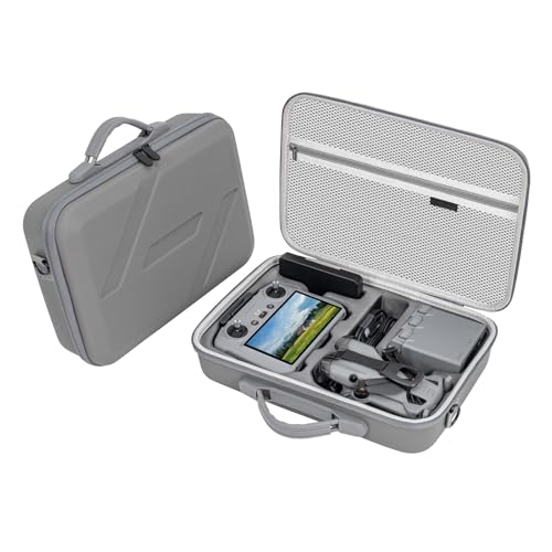 Gaekol Mini 5 Pro Case, Portable PU Leather Travel Case for DJI Mini 5 Pro/4Pro/3Pro/3 Drone Accessories, Compact Storage Bag for RC2/RC Controller, Battery Charger Hub