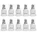 DiCUNO E14 vers E27 Adaptateur de douille de 10 pièces Adaptateur de Convertisseur de douille base de lampe de haute qualité pour ampoules LED et ampoules à incandescence et ampoules fluocompactes