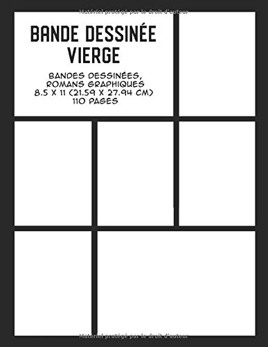 Bande dessinée vierge: Bandes dessinées, romans graphiques (Crée ta propre bande dessinée)