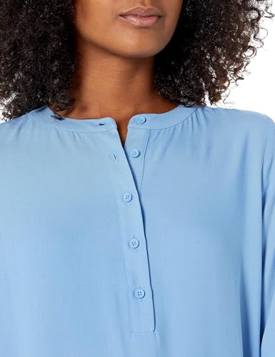 Amazon Essentials Women's Long-Sleeve Woven Blouse, French Blue, S - Image 4