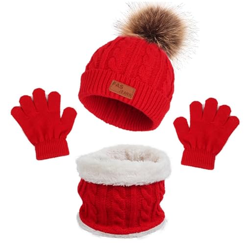 Sombreros y guantes de invierno para niños que evitan el frío en orejas y manos