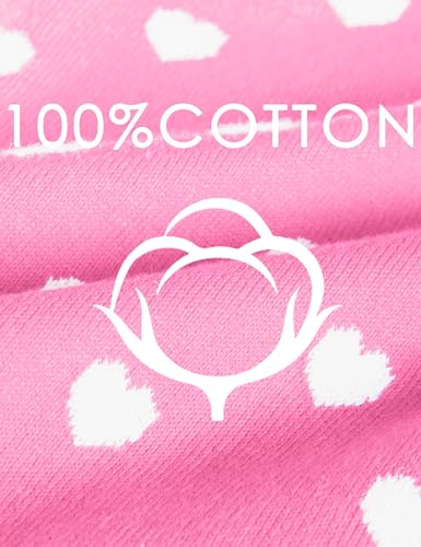 BOBOYOYO Girls Cardigan 100% Cotton Kids Heart Cardigan Sweater Valentines — view 6