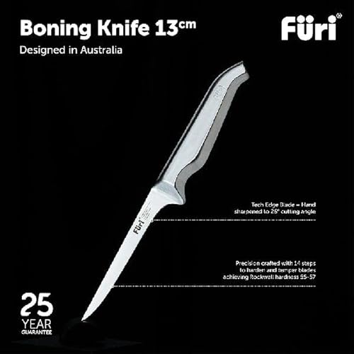 Furi Pro Boning Knife 13cm, Long and Narrow Boning Knife to Easily Navigate The Removal of Bones and Gristle, Unique Reverse-Wedge Handle for a Safer Grip, 25-Year Guarantee - Image 3