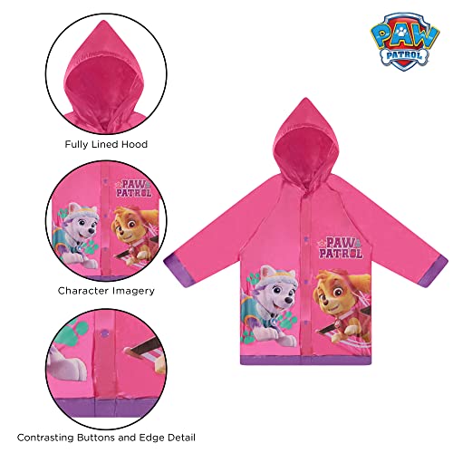 Nickelodeon Womens Nickelodeon Kids Umbrella And Slicker, Paw Patrol Toddler And Little Girl Rain Wear Set, For Ages 2-7 Dark Pink Small, Age 2-3 One Size #TOP4