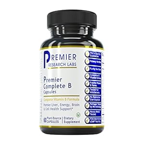 Premier Research Labs Complete B – Supports Nervous System, Energy Production, Liver, Skin & Hair – with Vitamin B…