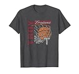 Troy Trojans Vintage Basketball 90's Dark Heather T-Shirt
