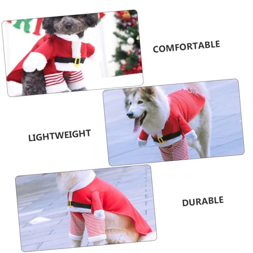 Disfraz de Santa para perro XL cálido y cómodo miniatura 4