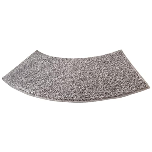 YZBBSH Tapis de douche incurvé, tapis de douche antidérapant, tapis de bain incurvé, tapis de douche d'angle, pour douche incurvée et salle de bain de camping-car (gris)