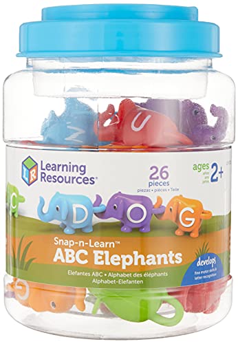 Learning Resources Alphabet des éléphants Snap-n-Learn