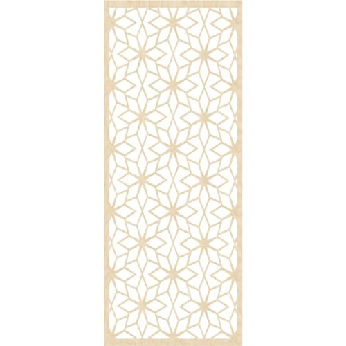Image of 27 3 /8 inchW x 69 3 /8 inchH x 1 /4 inchT Lake Decorative Fretwork Wood Wall Panels, Birch