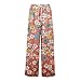 Women’s Loose Casual Palazzo Pant High Waisted Floral Boho Trousers Cruise Outfits Summer Flowy Wide Leg Pants