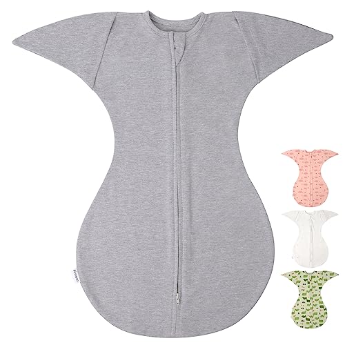 Knirose Pucksack Baby Übergangsschlafsack mit Anti-Erschrecken Funktion,...