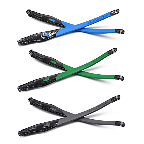 Patas de goma Crosslink Sweep transparente antideslizante verde