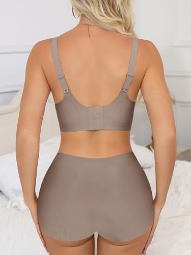 Tankaneo Womens Wireless Jelly Bras No Underwire Soft Bralette Comfortable Full Coverage Seamless T Shirt Bra — view 5