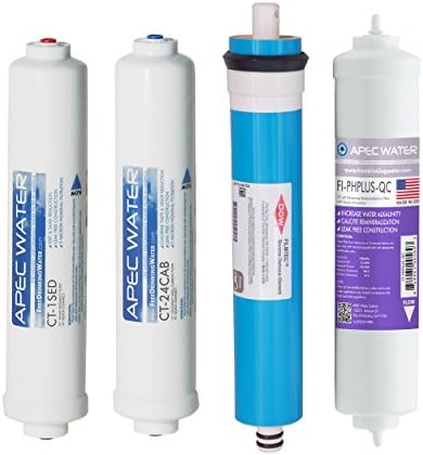 Apec Filter Set ctop PH US Made Filtro di Ricambio per Serie Ultimate alcaline controsoffitto osmosi inversa Acqua Filtro Sistema Fase 1, 2 & 4