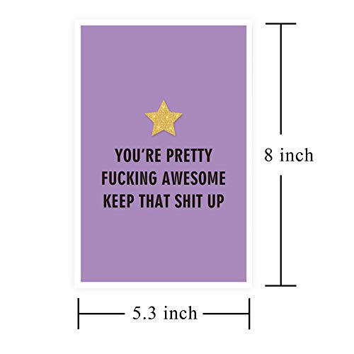 Funny Anniversary Card For Him Her, Humorous Motivational Card For Bf Gf, You Are Pretty Awesome Card #TOP1