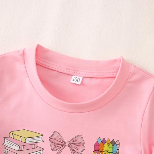 Image of Ritatte First Day of School Shirt for Girls Kindergarten 1st 2nd Grade Back to School T-Shirt Kid Cute Graphic Preschool Tees