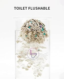 PETKIT Clumping Flushable Tofu Cat Litter - Odor Control, Dust Free, Scent Free Mixed