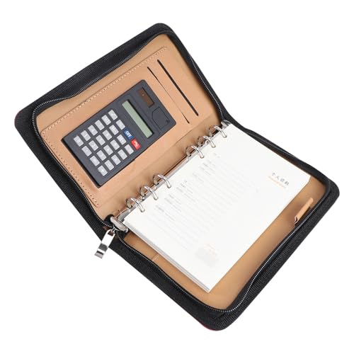 Cuaderno A6 anticaídas con calculadora y cierre de cremallera 1