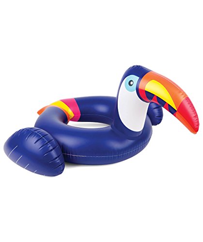 Oima Kiddy Float Toucan by SoFloat | Inflatable Kids Toucan Bird Swim Ring Pool Float | Swimming Toy Durable Unique Design Fast Blow Up & Fun on The Water for Adults & Kid's