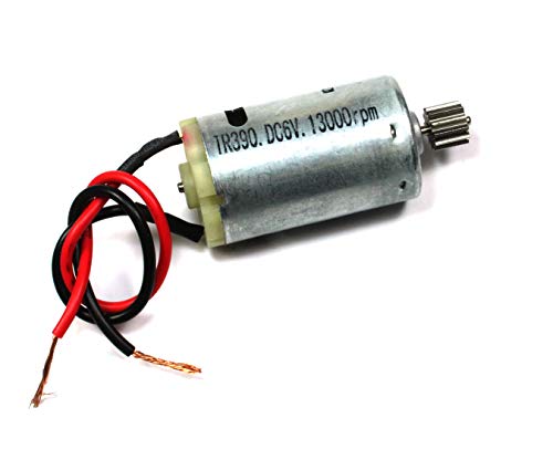 (TP #15) 6VDC Motor 13000 RPM 6V w/ 9mm Pinon Gear, 18AWG 6