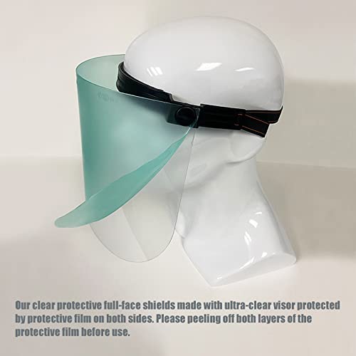 Lucent Path Flip Up Face Shield - Safety Clear Plastic Visor Anti Fog Reusable Adjustable Face Shields #TOP7