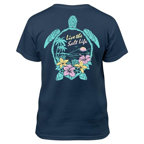 Salt Life Unisex-Child Turtle Paradise Youth Short Sleeve Tee
