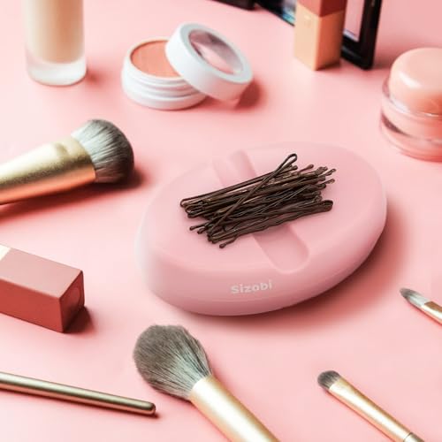 Image of Sizobi Magnetic Bobby Pin Holder,Magnetic Pin Cushions for Sewing | (Pins Excluded) Securely Holds Metal Hair Clips & Paper Clip, Sewing Supplies,Needle Magnetic Quilting Pins Holder Organizer